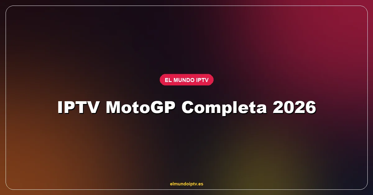 Carrera de MotoGP emitida en Smart TV 4K vía IPTV con telemetría y comentarios DAZN en español