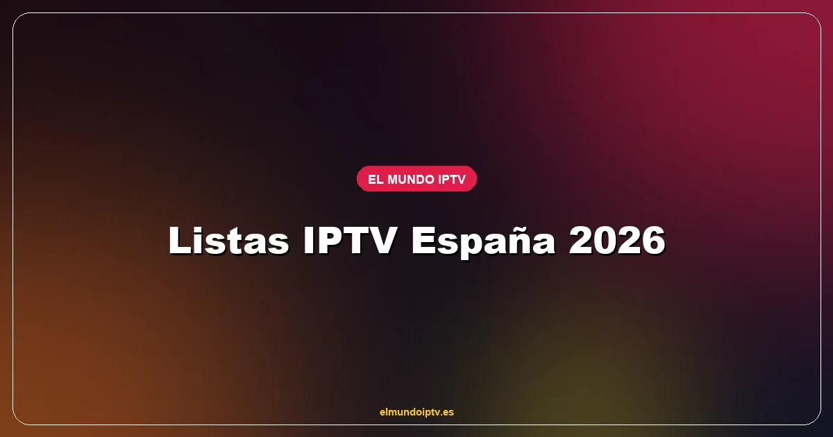 Pantalla mostrando carga de lista IPTV M3U en una aplicación con LaLiga y canales españoles